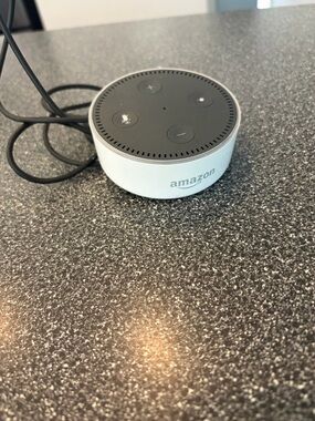 Amazon Echo Dot Smart Speaker - White and Black